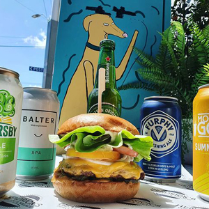 Burgers and craft beers